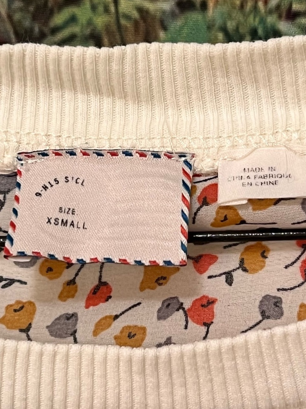 Anthropologie Postmark Boho Patchwork Quilted Boxy Sweatshirt Top S - Picture 7 of 15
